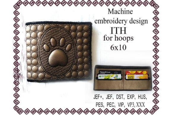 Billfold ITH Purse Paw Review for Seasonal Embroidery