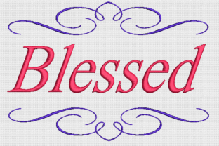 Blessed Embroidery Design