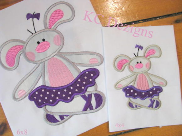 Bunny Ballerina 3: A Delightful Embroidery Design for Personalized Gifts