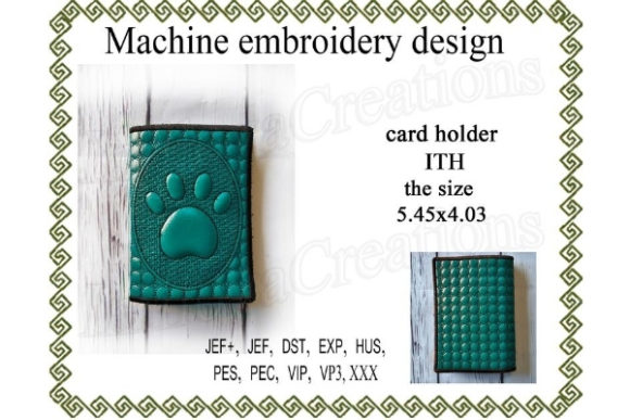 Card Case in the Hoop – Paw Review for Personalized Gifts