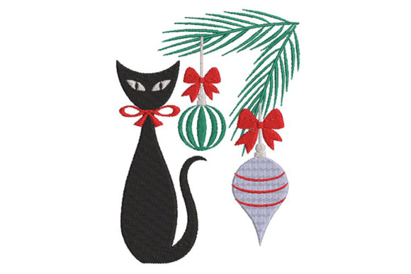 Christmas with a Cute Black Cat Embroidery Design Review