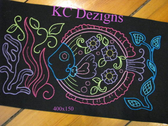 Colourline Fish 06 Review: A Quick Stitch Design for Decorative Embroidery
