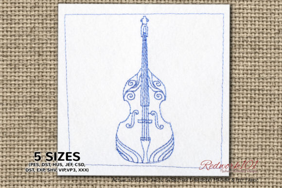 Double Bass Bluework Embroidery Review for Etsy and Small Shop Use