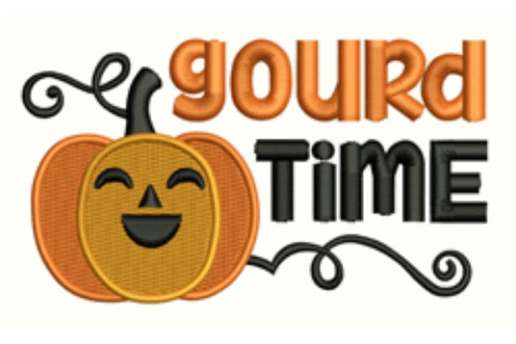 Gourd Time Embroidery Design
