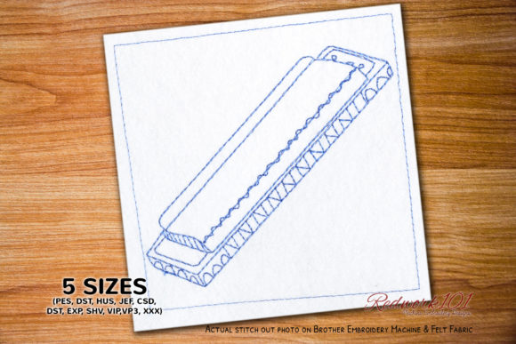 Harmonica Embroidery Design Review for Personalized Gifts