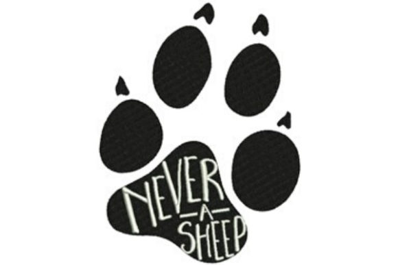 Never a Sheep Embroidery Design