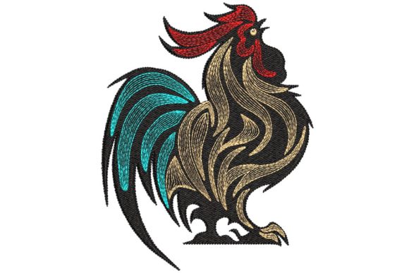 Rooster Embroidery Design Review
