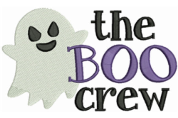 The Boo Crew Embroidery Design